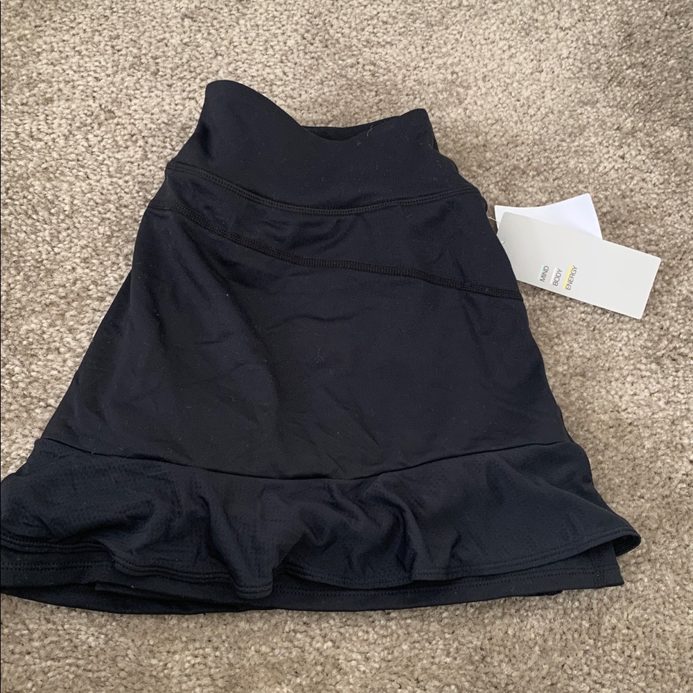 Zella Black Mini tennis skort with Ruffle Hem